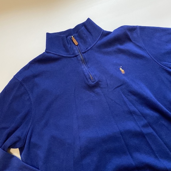 Polo Ralph Lauren Estate Rib Pullover Popover Quarter Zip Sweater SIZE XL - Picture 2 of 3